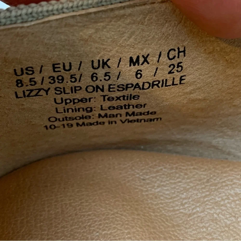 Gentle Souls by Kenneth Cole Slip On Liszt Espadrilles- 8.5